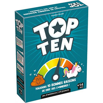 Top Ten Jeu de société - À partir de 14 ans de 4 à 9 joueurs