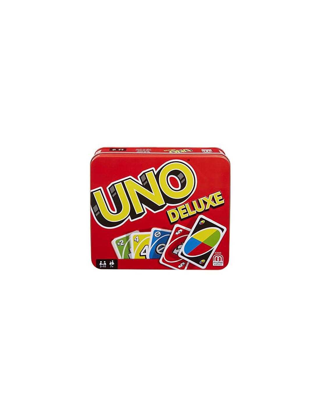 UNO Deluxe Jeu De Cartes 2 à 10 Joueurs - Version Officielle