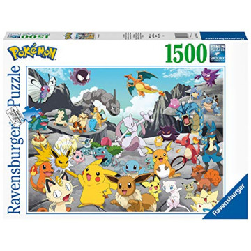Ravensburger- Puzzle 1500 pièces-Pokémon Classics Adulte, 4005556167845, 0