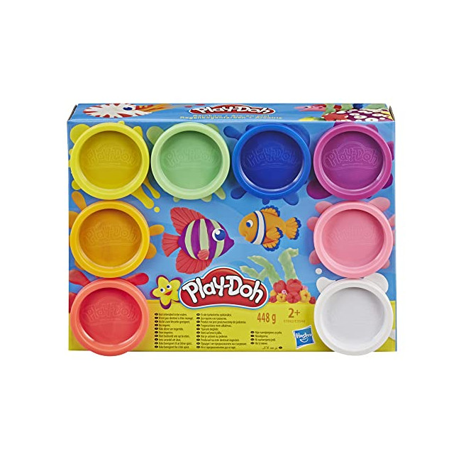 Play-Doh, 315-E5044EU4, Assorti, Pack 8 Botes