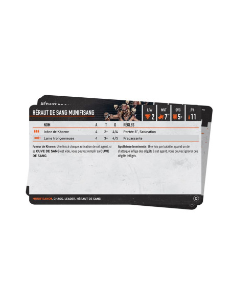 Cartes Techniques - Munifisangs - Kill Team