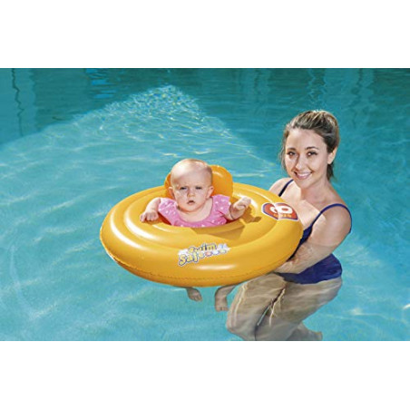 Bouée de natation pour bébé roue de canot gonflable avec siège INTEX dériveur max 15 kg 6-18