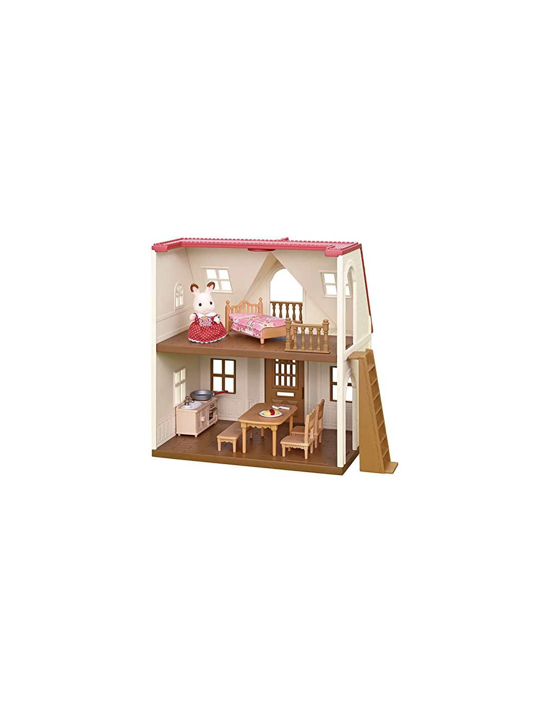 Sylvanian Families - Le Village - Le cosy cottage du village - Maison de  poupée - Mini poupées