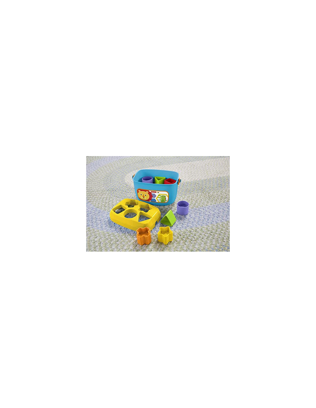 Fisher-Price - Mon trieur de formes - Jouet bébé - boite avec 10 blocs pour  apprendre à trier et à empiler - couleurs vives