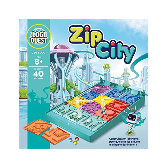 Zip City - Jeu de société à partir de 8 ans - 1 joueur