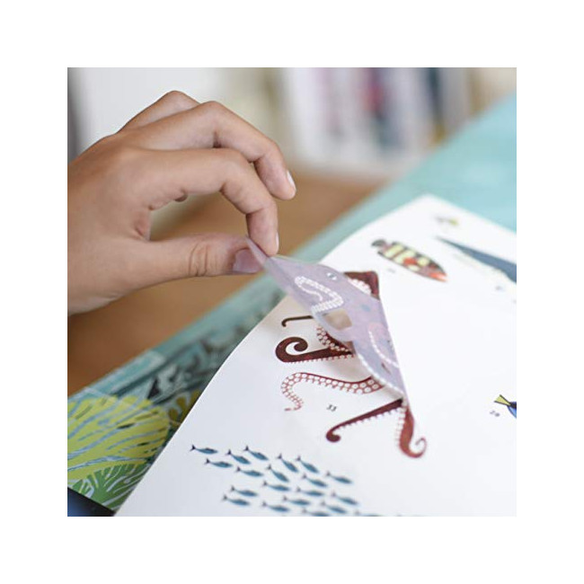 Poppik Kit d'autocollants Découverte Oceans - À partir de 6 ans - Kit d'affiches éducatives pour enfants