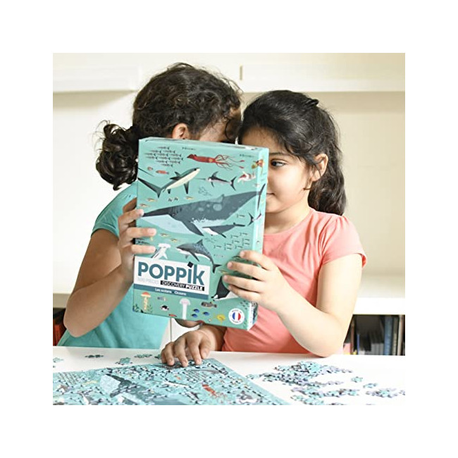 Poppik Puz07 Puzzle éducatif pour Enfants à partir de 7 Ans 500 pièces