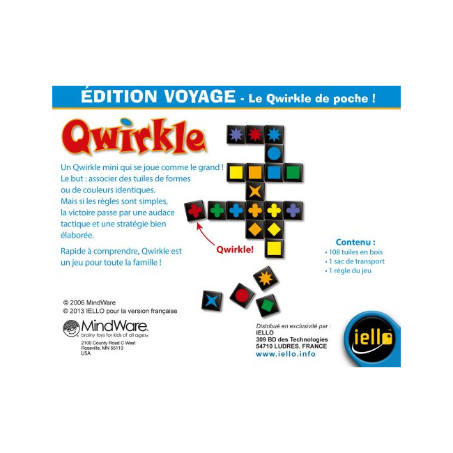 Jeu De Voyage - Qwirkle Voyage