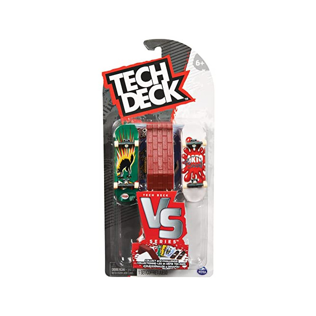 Tech Deck Finger Skate Pack Versus 2 Finger Skates - Authentiques Finger Skates A Collectionner avec Obstacle - 6061574