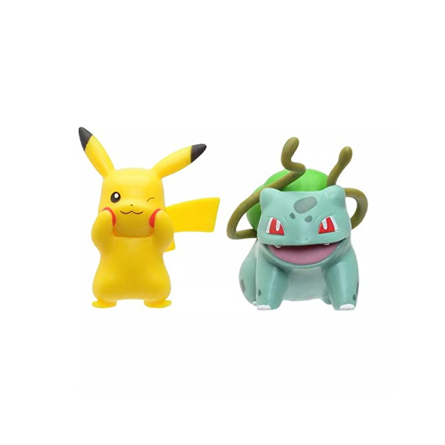 Pokemon - Sélection Battle Figures Figurine d'action - Pikachu & Bulbizarre