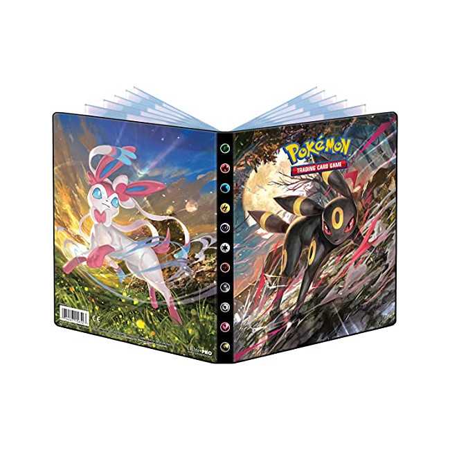 Ultra PRO Pokémon Épée et Bouclier : Évolution céleste EB07 - Portfolio cahier range-cartes | Capacité 80 cartes | 10