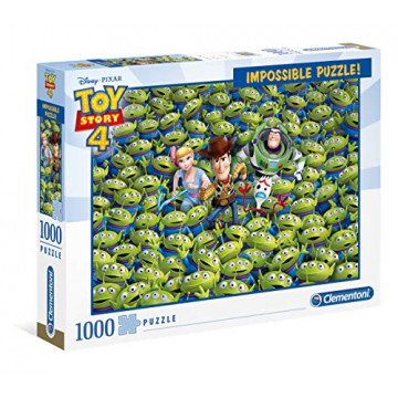 Clementoni Pixar toy story Impossible Disney 4-1000 pièces, puzzle adulte, 39499, Multicolore