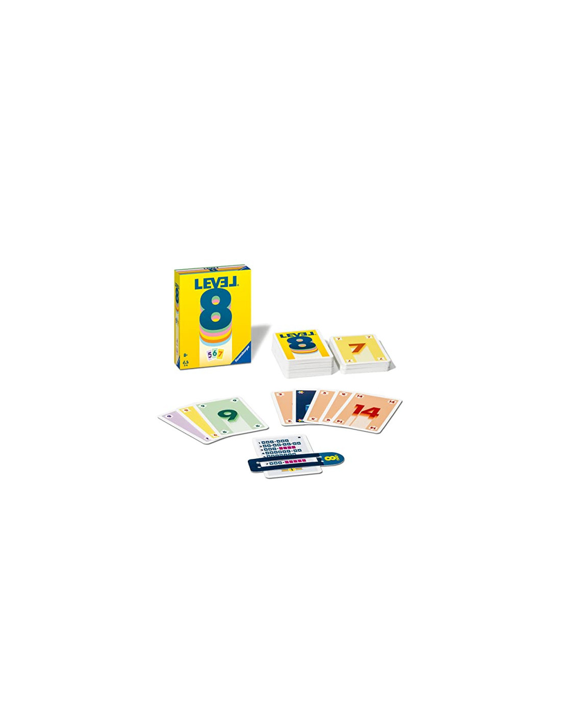 Ravensburger - Level 8 - Jeu de cartes - Jeu de société famille - Jeu de  combinaisons - 2 à 6 Joueurs dès 8 Ans - Mixte