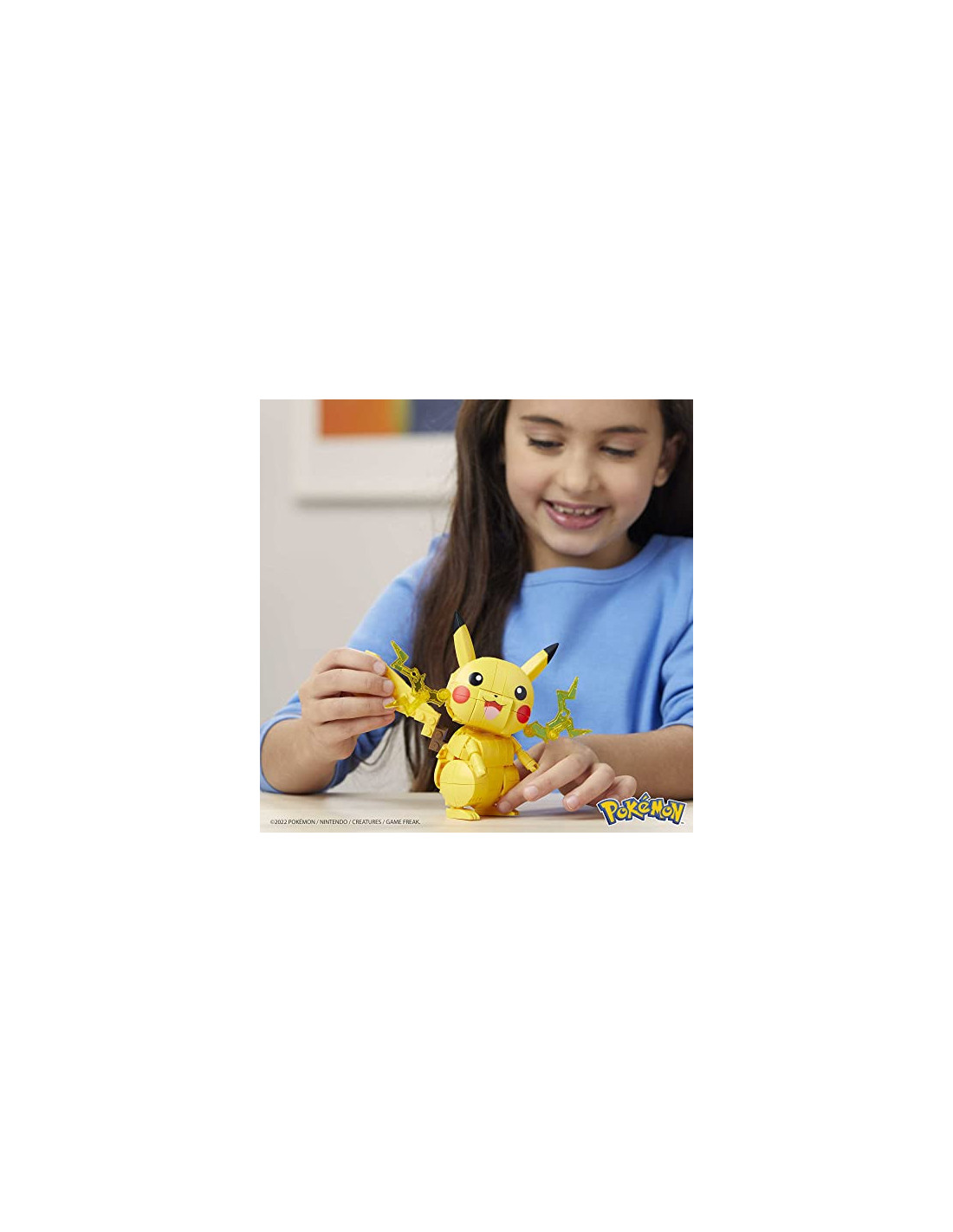 MEGA Pokémon Pikachu à construire, jeu de briques de construction, 211  pièces, pour enfant dès 7 ans, GMD31