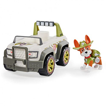 PAW Patrol, Jungle Cruiser de Tracker avec figurine à collectionner, pour les enfants à partir de 3 ans