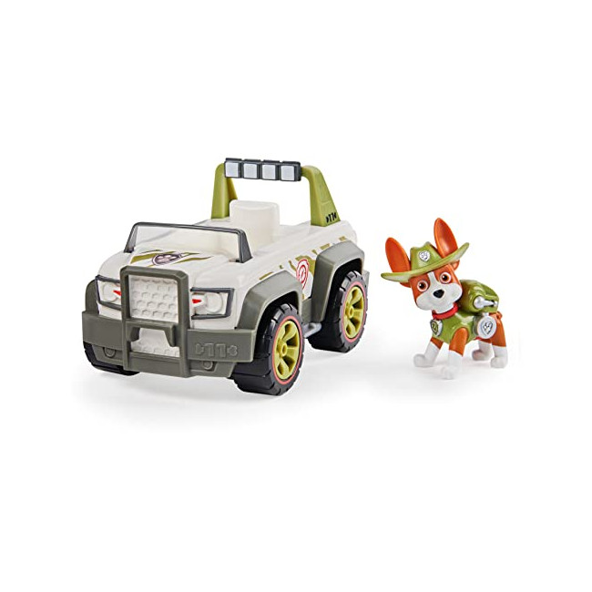 PAW Patrol, Jungle Cruiser de Tracker avec figurine à collectionner, pour les enfants à partir de 3 ans