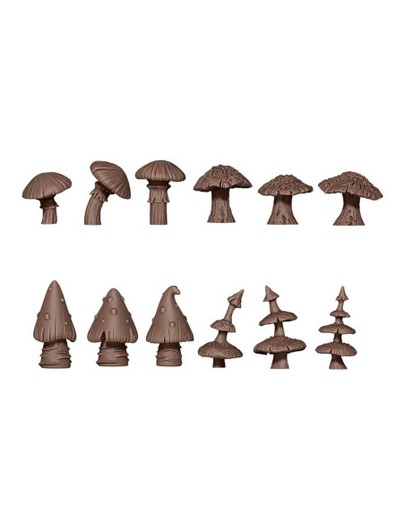 Ak Resin Akbit0022 Gigant Musrooms   Basing Bits (12pcs) 