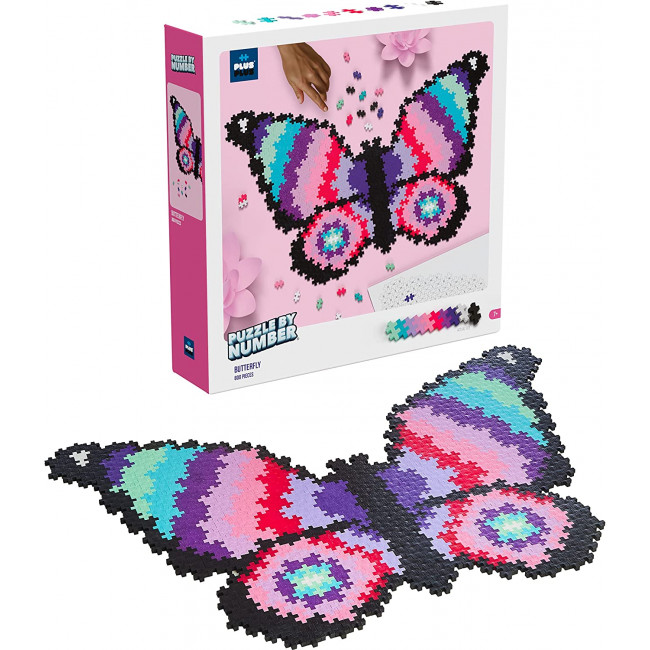 Plus Plus - Puzzle papillon par numéro - 800 Pièces