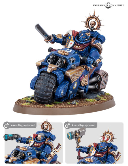 Space Marines - Captain On Bike - Warhammer 40K