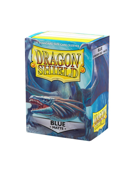 Dragon Shield Standard Manches   Bleu Mat   Version Anglaise 