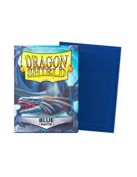 Dragon Shield Standard Manches   Bleu Mat   Version Anglaise 