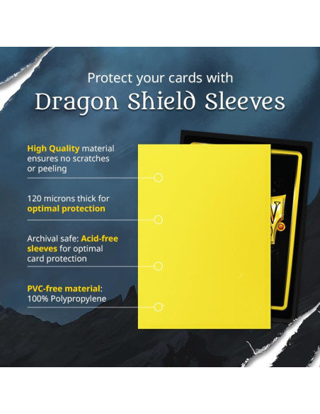 Dragon Shield Standard Manches   Bleu Mat   Version Anglaise 