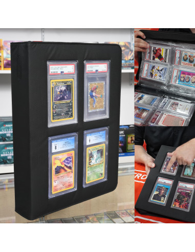 Evoretro Classeur De Rangement Pour Cartes Graduées – Compatible Avec Les Dalles Psa/Bgs/Cgc Pour Votre Collection De 