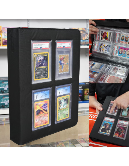 Evoretro Classeur De Rangement Pour Cartes Graduées – Compatible Avec Les Dalles Psa/Bgs/Cgc Pour Votre Collection De 