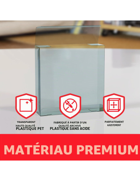Evoretro Display Case Storage Protector For Pokemon Japanese Booster Box   Lot De 5 Présentoirs En Plastique De 0,5 Mm 