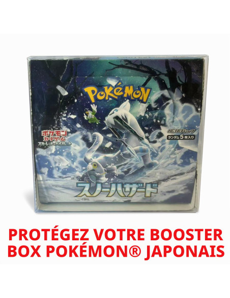 Evoretro Display Case Storage Protector For Pokemon Japanese Booster Box   Lot De 5 Présentoirs En Plastique De 0,5 Mm 
