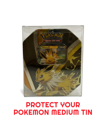 Evoretro Pokémon Jolteon Hp190 Lot De 5 Protections En Pet De 0,40 Mm De Qualité D'archivage, Coques Transparentes 