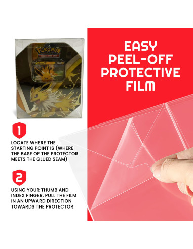 Evoretro Pokémon Jolteon Hp190 Lot De 5 Protections En Pet De 0,40 Mm De Qualité D'archivage, Coques Transparentes 