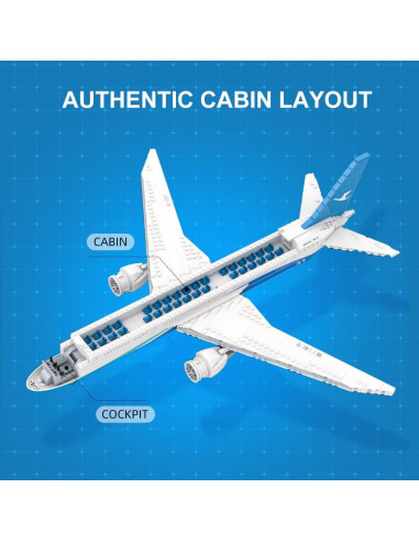 Pan Tasy Kit De Briques Aero Space Collection Boeing 787 