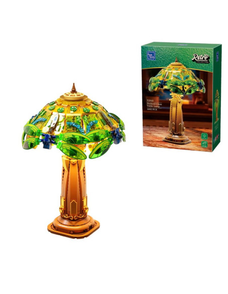 Pan Tasy   Set A Construire Pantasy Retro Collection   Stained Glass Table Lamp (36 Cm)   6973817324802 