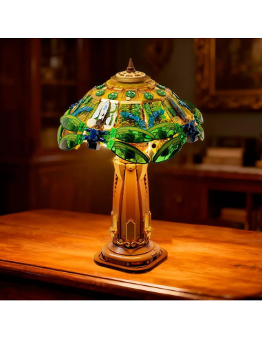 Pan Tasy   Set A Construire Pantasy Retro Collection   Stained Glass Table Lamp (36 Cm)   6973817324802 