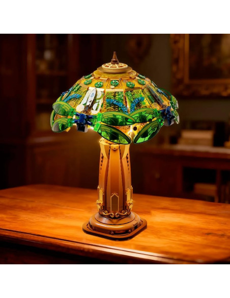 Pan Tasy   Set A Construire Pantasy Retro Collection   Stained Glass Table Lamp (36 Cm)   6973817324802 