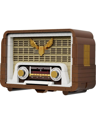 Pan Tasy   Set De Construction Pantasy Retro   Vintage Radio (22 Cm)   6973817325014 