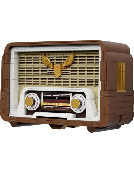 Pan Tasy   Set De Construction Pantasy Retro   Vintage Radio (22 Cm)   6973817325014 