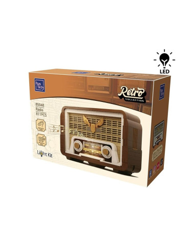 Pan Tasy   Set De Construction Pantasy Retro   Vintage Radio (22 Cm)   6973817325014 