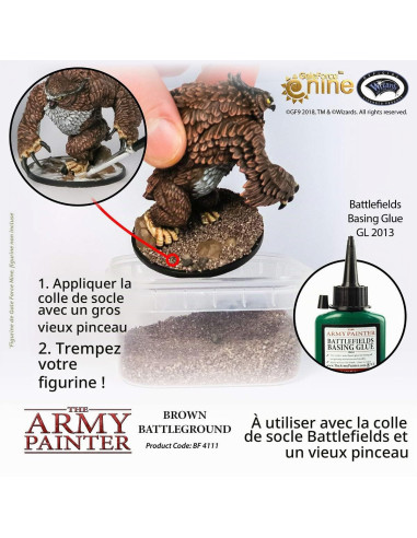 The Army Painter | Sable Brown Battleground | Pour Un Résultat Réaliste | Décors Et Paysages Bf4111 