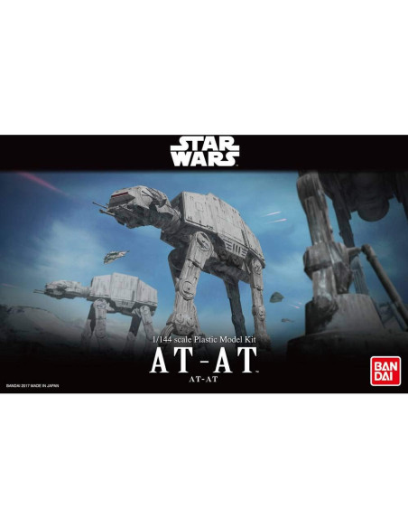 Revell Bandai Wars At At Bandai 01205 Star Wars Stormtrooper Maquette, 1205, Gris, 1/144 