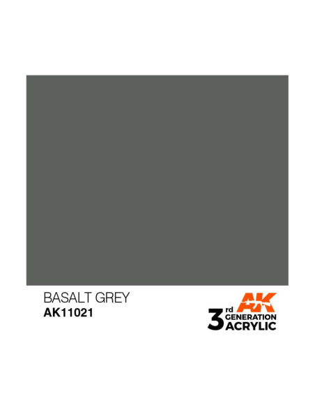 Ak Interactive Acrylique Gris Basalte 3ème Génération, 17 Ml 