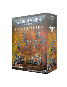 Games Workshop   Wahammer 40 K   Orks   Armaggeddon Battalion Orks 