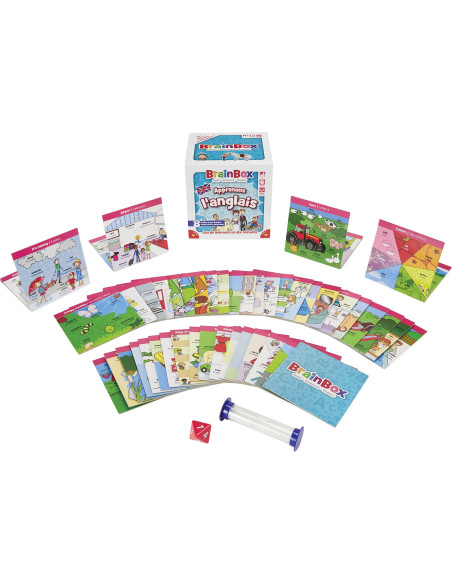 Brainbox : Apprenons L'anglais   Jeu De Mémoire Pour Enfants Dès 8 Ans   Jeu De Société Pour Apprendre L'anglais En 