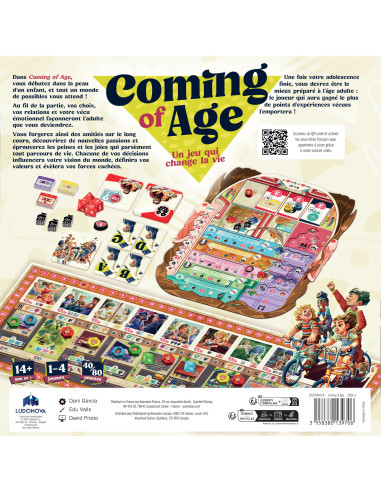 Asmodee   Coming Of Age   Ludonova   Jeu De Société Narratif Et Stratégique 