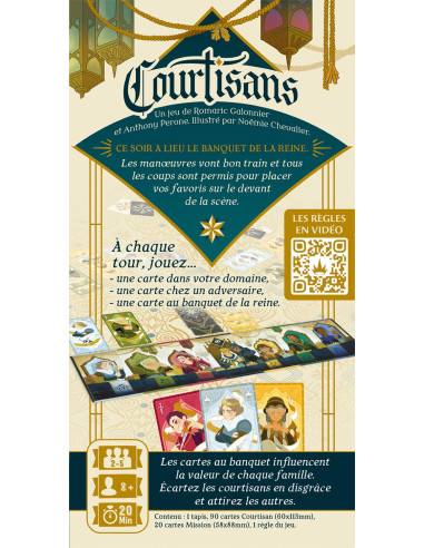 Blackrock Games Courtisans, Cartes Et Bluff Tactique, 2 5 Joueurs Dès 8 Ans 