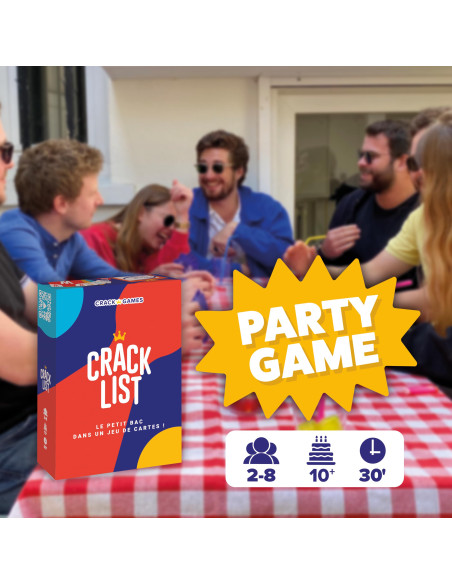 Crack List I Version Française | Le Petit Bac En Jeu De Cartes Drôle Et Rapide | Jeu D’ambiance | Famille, Amis, Adultes 