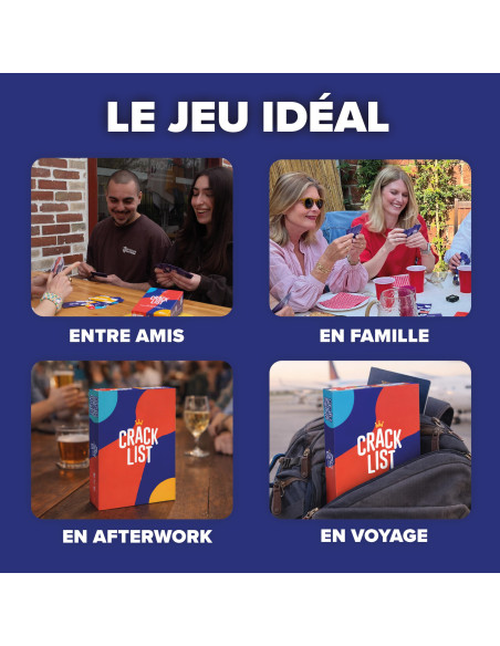 Crack List I Version Française | Le Petit Bac En Jeu De Cartes Drôle Et Rapide | Jeu D’ambiance | Famille, Amis, Adultes 