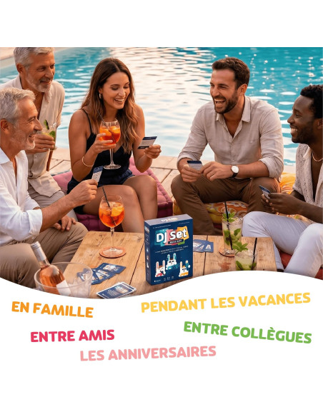 Dj Set – Jeu De Société Famille Et Amis – Redécouvre Le Blind Test – 80 Thèmes Originaux, 560 Morceaux – 3 à 16 Joueurs 