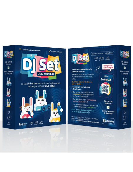 Dj Set – Jeu De Société Famille Et Amis – Redécouvre Le Blind Test – 80 Thèmes Originaux, 560 Morceaux – 3 à 16 Joueurs 